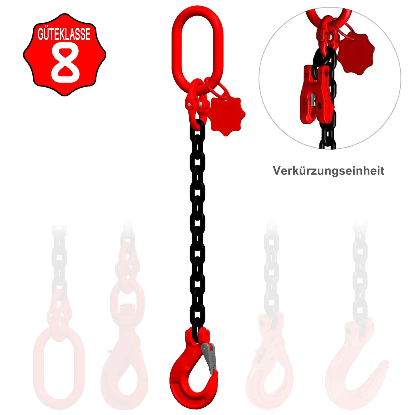 KETTENGEHÄNGE 1-Strang | GK 8 | 1120 kg | T1 | 1 m | VK