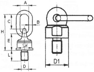 Zeichnung: Anschlagwirbel Güteklasse 10
