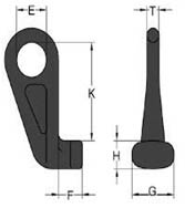 Zeichnung: Containerhaken für Überseecontainer