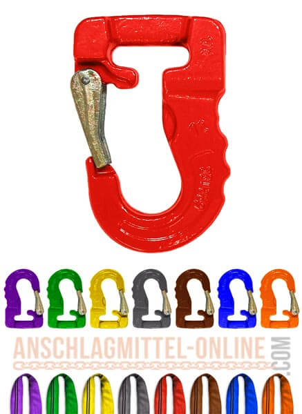 Rundschlingenhaken in allen Traglast-Farben