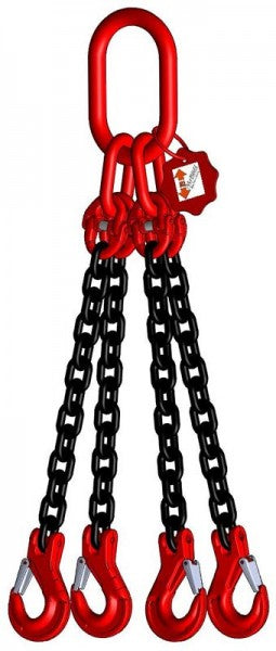 KETTENGEHÄNGE 4-Strang | GK 8 | 11.200 kg (0-45°) | T1 | 4 m | VK