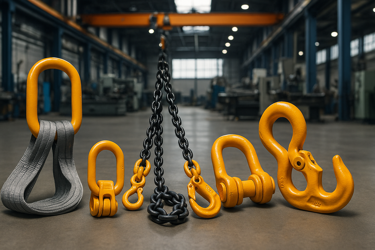 Anschlagmittel in der industrie verwendet startseiten banner bild 